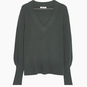 Green Madewell Dashwood V-neck sweater
